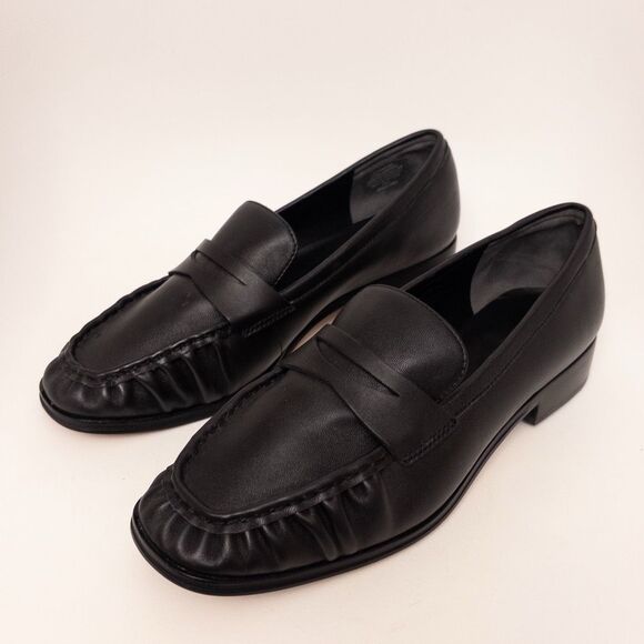 J. Crew Maison Ruched Loafers Black Size 9.5 - Picture 3 of 10
